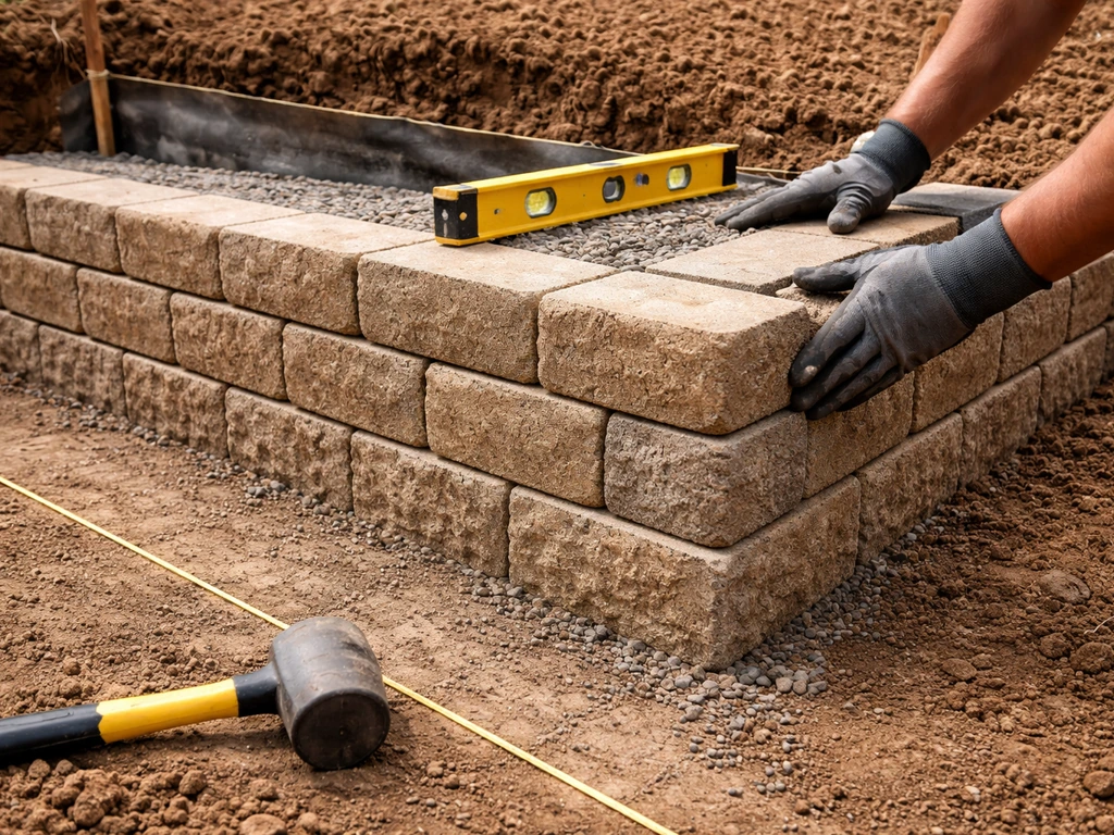 how to build a retaining wall patio