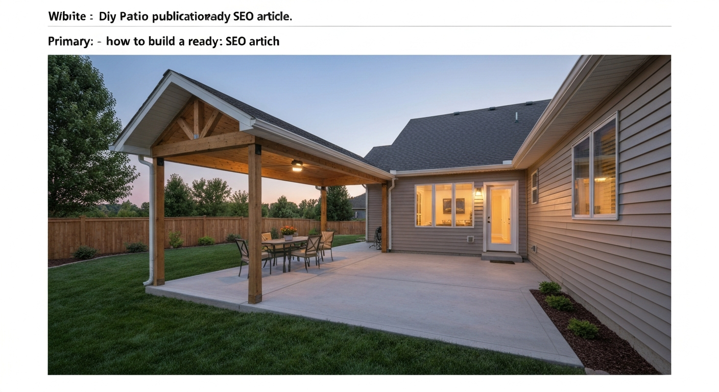 How to Build a Patio Porch: Complete DIY Plan & Guide Materials, Permits & Costs