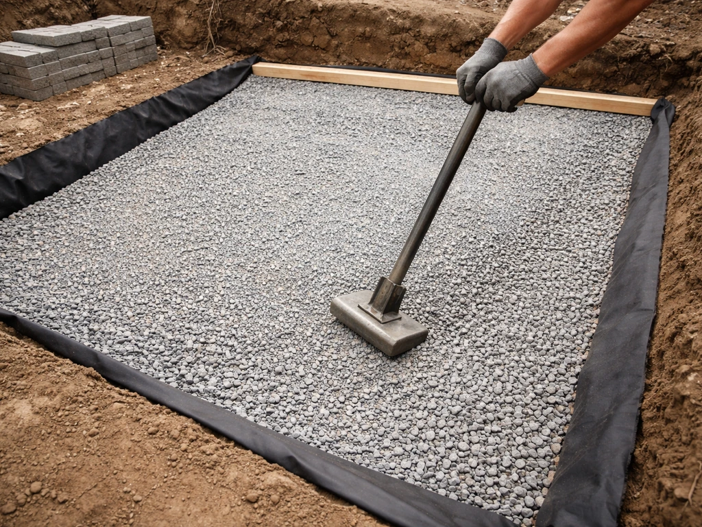 how to build patio base