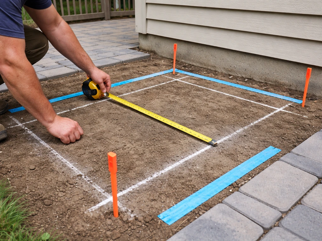 how to build patio with fire pit